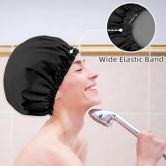 MOISTURE LOCKING HAIR CAP - Discover the role of a moisture-retaining hair cap in reducing frizz and dryness, especially for curly hair, while boosting hydration and shine. - Image 3